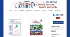Desktop Screenshot of matthewschamber.org